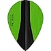 Harrows Retina X | Premium Extra Strong 100 Micron Dart Flights in Pear Shape, 10 Sets of 3 Flights, 30 Flights In Total, Green