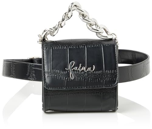 Sac banane bandoulière femme noir petit format polyvalent