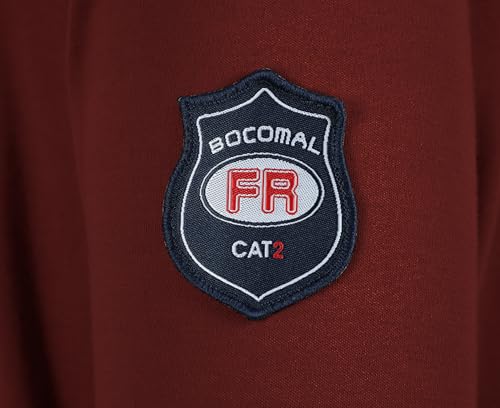 Image of BOCOMAL FR Shirts Flame Resistant Shirt 5.5oz 100% Cotton Light Weight CAT2 Fire Retardant Henley Shirts