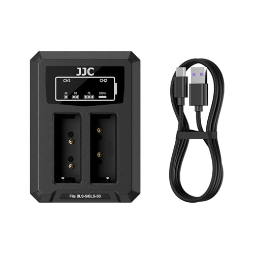 Image of JJC BLS-5 BLS-50 Battery Charger for Olympus OM-D E-M10 Mark IV IIIs III II