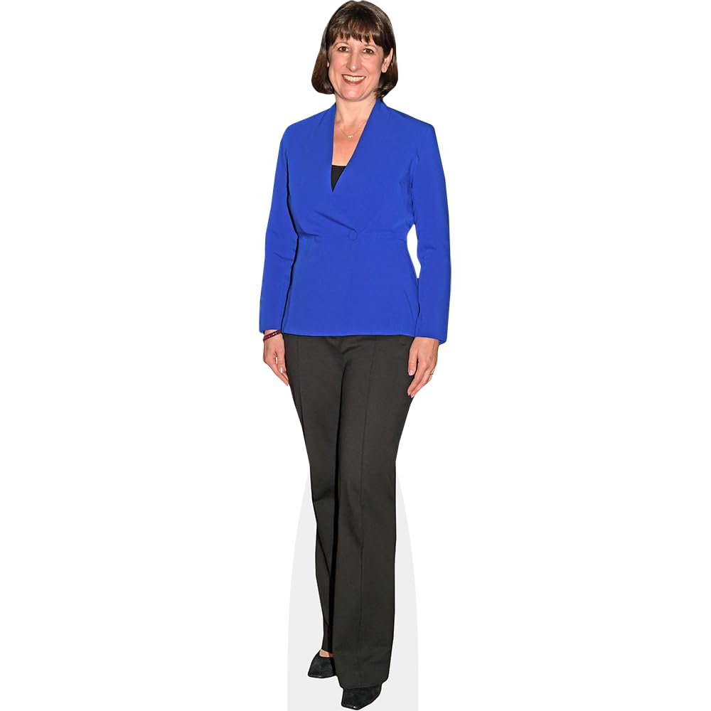Celebrity Cutouts Mini Size Cutout Rachel Reeves (Blue Top)