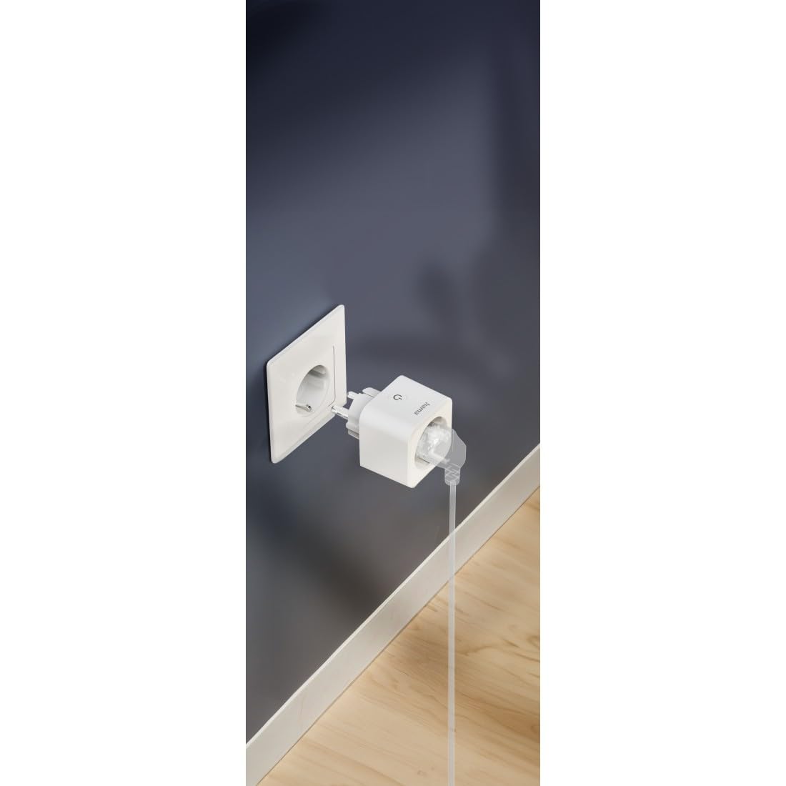 Hama Gniazdko Wi-Fi, 3-pak (z Matter Smart Home, uniwersalne, sterowane Wi-Fi gniazdko z aplikacją i sterowaniem głosowym, jako programator czasowy, 3680 W)