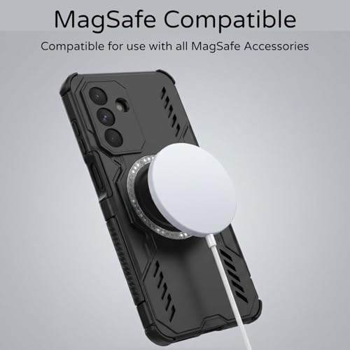 Image of ShieldTech Back Cover Case for Samsung Galaxy A17 5G | 360 Protection Mobile Phone Case | Mag-Safe | Camera Protection | Samsung Galaxy A17 Back Cover | Samsung Galaxy A 17 5+G - Black TPU + PC