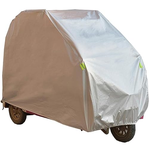 完全密閉型モビリティスクーターカバー オックスフォード 高耐久 雨風塵防止 太陽光 UV防水カバー 電動三輪車/四輪スクーター用,A,2.2x1.2x1.7m