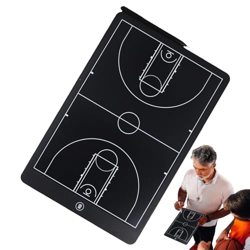 Pizarra de baloncesto LCD digital de 13,58 x 9,06 pulgadas con puntero táctico integrado