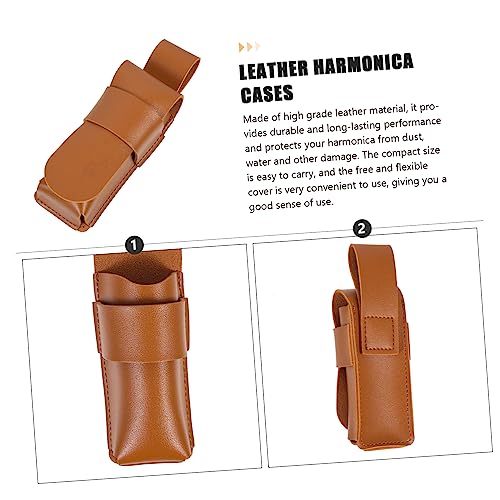 Housse cuir pour harmonica diatonique SHOWERORO étui de protection portable