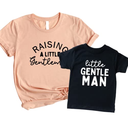 Matching Son and Mom Outfits, Raising Gentlemen Mommy and Me Shirts Boy, Raising Boys, Boy Mama Shirt, Shirts for Boy mom, All boy mom, Raising Little Boys, Mothers Day Gifts. Little Gentleman