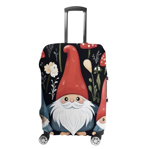 Cute Gnomes Luggage Cover, Washable Elastic Suitcase Cover Protector Fit 18-32 Inch Luggage