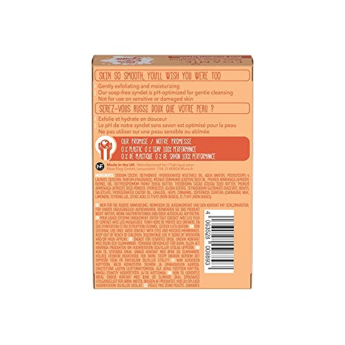 Gel de ducha solido Foamie exfoliante corporal e hidratante con semillas de albaricoque y manteca de karité 100% vegano… - Imagen 3
