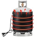 Propane Tank Heater Blanket - 47.5 x 13.5' Gas LP Cylinder Warmer With Temperature Control 85-105F for 20, 30, 40 LB Tanks