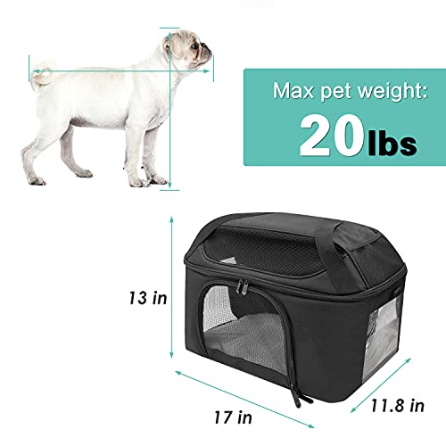 Prodigen Large Cat Carrier Pet Travel Bag for Small Medium Cats Dogs, Soft Pet Carrier for Small Medium Cats Dogs… - Image 3