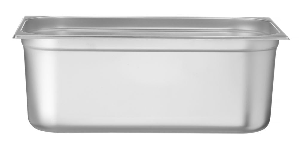 HENDI Contenitore Gastronorm GN 1/1, Budget Line, resistenza termica -40 °C a 250 °C, per forno e bagnomaria, 28L, 530x325x(H) 200mm, acciaio inox