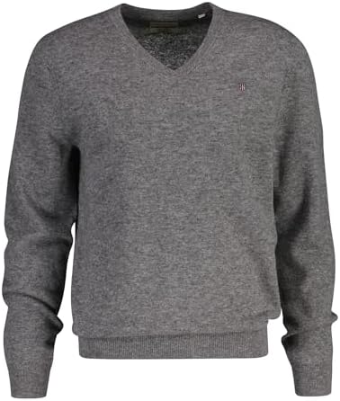 Trui GANT Men Superfine Lambswool V-Neck Black
