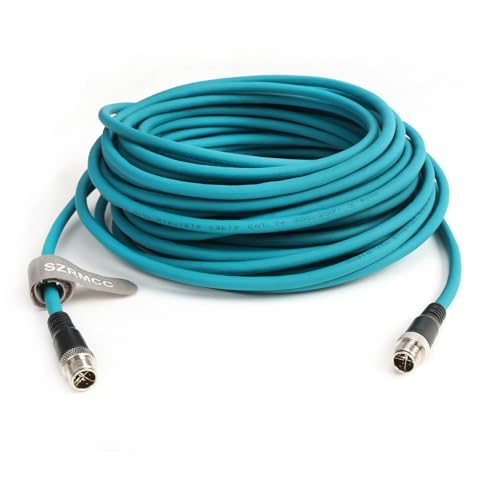 Cable Ethernet SZRMCC M12 X-Code 8pin macho 1 m miniatura 2