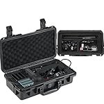 Migitec Waterproof Hard Case Compatible with Insta360 X4 Action Camera and Accessories, Travel Carrying Bag for Selfie Sticks, Batteries, Charger, Dive Case or Motorcycle Clamp