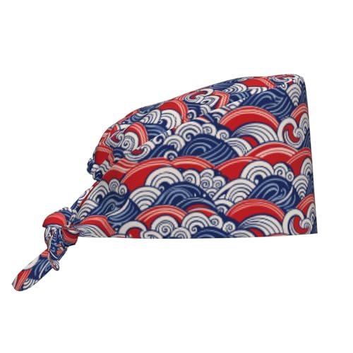 Image of Breathable Working Cap with Adjustable Sweatband Scrub Cap for Men /Women
