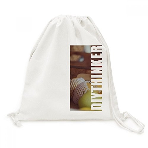 Sac à cordon Fruit Frais en toile canvas voyage léger et sac à dos à coulisse pour le quotidien