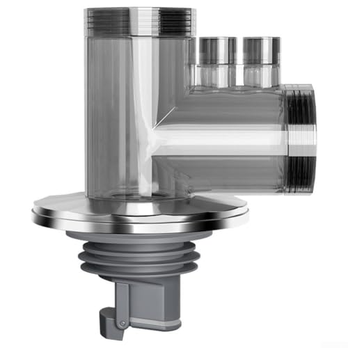 Drenaje de fregadero, tubo ABS de 50 mm, conector impermeable de estilo alemán, sello de cuatro capas antiolor, drenaje rápido por gravedad para lavabo, cocina, baño