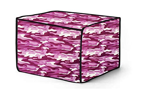 Image of Stylista Microwave Oven Cover for LG 20 L Solo MS2043DB Camouflage Pattern Purple