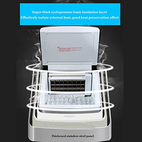 Fabricadora de hielo eléctrica acero inoxidable 25 kg/día miniatura 2