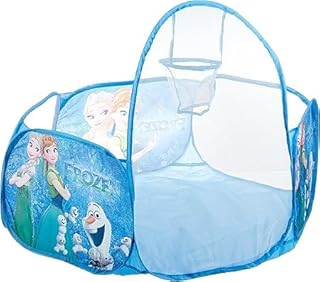 خيمة لعب مع حلقة كرة سلة للاطفال الصغار للعب في الاماكن المغلقة والمفتوحة، 4 قدم/ 120 سم (الكرات غير متضمنة)