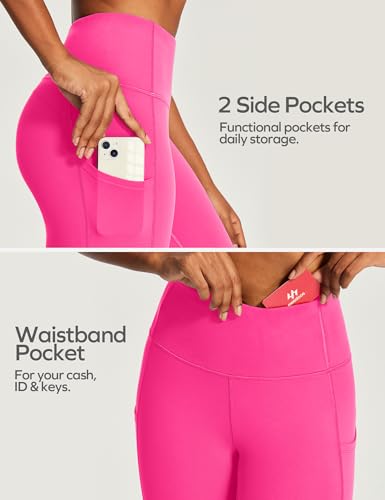 Image of Ewedoos Capri Leggings for Women High Waisted Yoga Pants with Pockets for Women Tummy Control Workout Leggings Yoga Capris