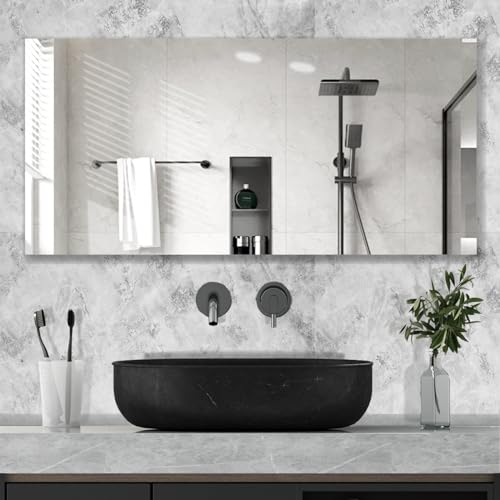Hocosyme Chauffage Infrarouge Miroir 960W avec Télécommande, 120x80 CM