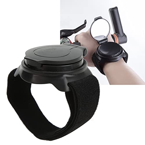 Cycling Rear View Mirror Nylon Wrist Arm Strap Convex Design 5cm Diameter Adjustable 360 Cycling Mirror with Wrist Arm Strap Safe Cycling Accessories for Cyclists Mountain bike - Image 4