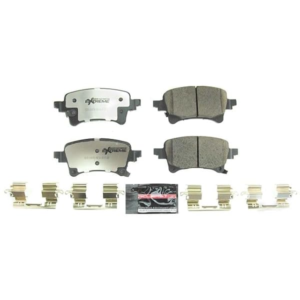 PowerStop Rear Brake Pads for Jeep Gladiator 2020-25 | Jeep Wrangler 2021-25 - Z36 Truck & Tow Carbon-Fiber Ceramic Brake Pads with Installation Hardware, Z36-2233 by PowerStop - Image 2