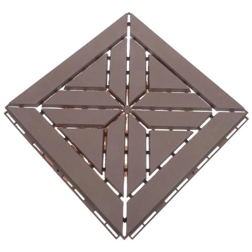DIYEAH Outdoor Garden Flooring Interlocking Plastic Decking Tile for Patio Balcony Floor Tile Outdoor Plastic Flooring