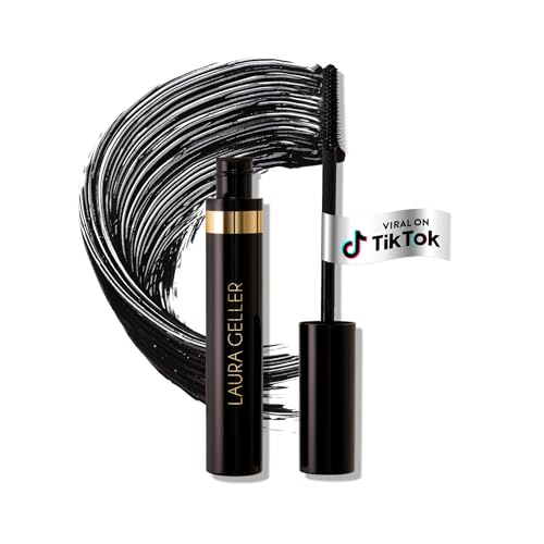 LAURA GELLER NEW YORK Kajal Longwear Mascara – Black – Volumizing, Lengthening, & Defining Mascara - Smudge‑Proof & Flake‑Proof Wear, Buildable Formula
