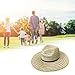 FLYXF Casual Straw Hat Unisex Artisanal Woven Outdoor Activity Fashionable for Leisure and Holiday Use Unisex Straw