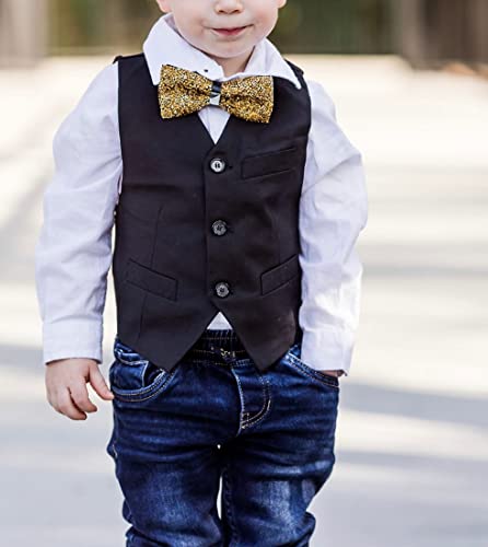 Silver Rhinestone Bow Ties For Men Pre Tied Sequin Diamond Bowties With Adjustable Length - Party Banquet Wedding Bow Tie #TOP5