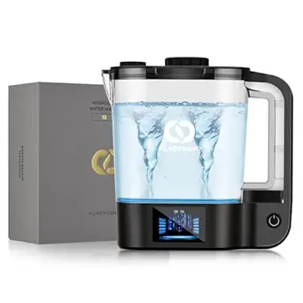 2025 Desktop Hydrogen Water Bottle Generator, 72 Ounces Hydrogen Water Ionizer Pitcher Generator Machine with PEM Concentrator Technology, Hydrogen Content up to 3000 PPB