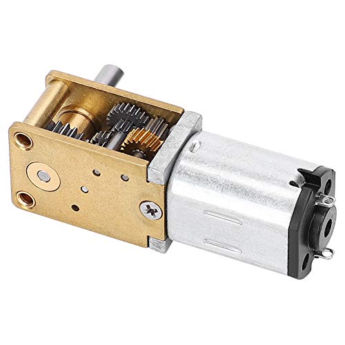 CYSFETENA Mini Micro Metal Gear Motor, N20 DC12V CW CCW Speed Reduction Motor Brush Gearwheel Gear Motor Motor Replacement for Intelligent Toy Simulation Robot Electronic Lock (DC12V27RPM)