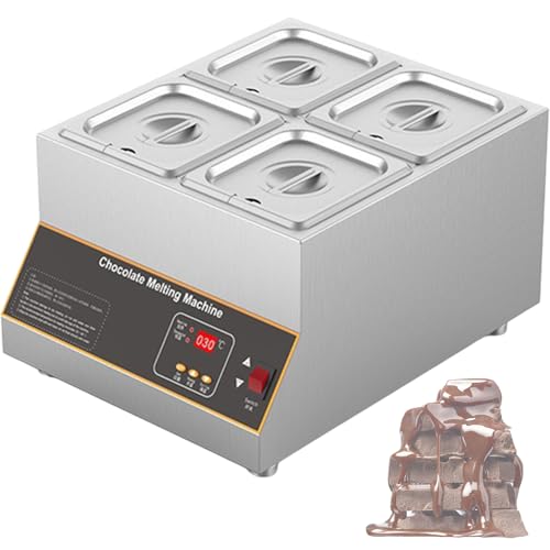 Máquina para fundir chocolate 500W 12kg 4 cilindros acero inox