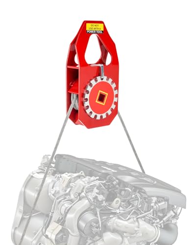 TRUCFUSION Engine Lifting Hoist Chain Sling 2200 lbs Compatible with Most Engines 1 Ton 45 Tilt Lift for Engine Transmission