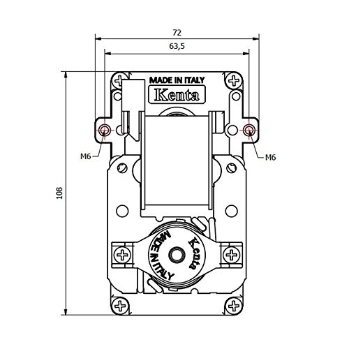 Motoriduttore per stufa a pellet KENTA K9115006 1,5 RPM foro albero 8,5mm motore carico pellet Rotazione oraria