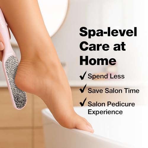 Image of Probelle Double Sided Multidirectional Nickel Foot File Callus Remover - Immediately Reduces calluses and Corns to Powder for Instant Results, Safe Tool (Pink)