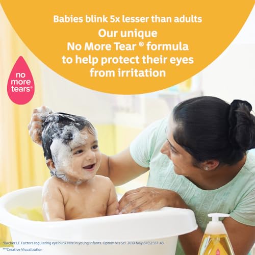 Image of Johnson's Baby No More Tears Baby Shampoo, 500ml (Pack of 2)