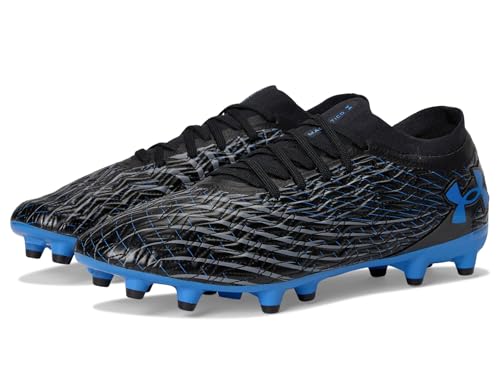 Under Armour Unisex Magnetico Pro 5 Soccer Cleats Black/Titan Gray/Blue Atlantis 9/10.5 Medium