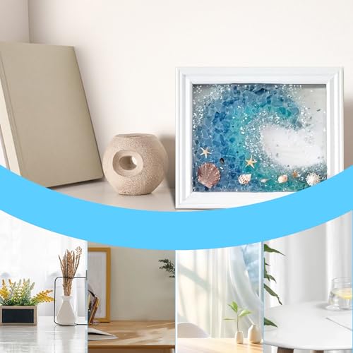 Verre de mer d'amitié cadre d'art blanc à suspendre - 4