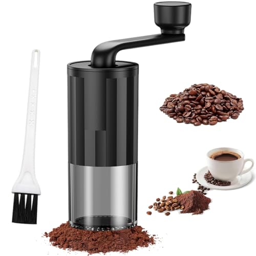 Molino de café manual externo y ajustable, 1 artículo Mini Molinillo de Café Manual, Molinillo Cónico con Manivela para Viaje, Camping, Oficina, Espresso, Pour Over