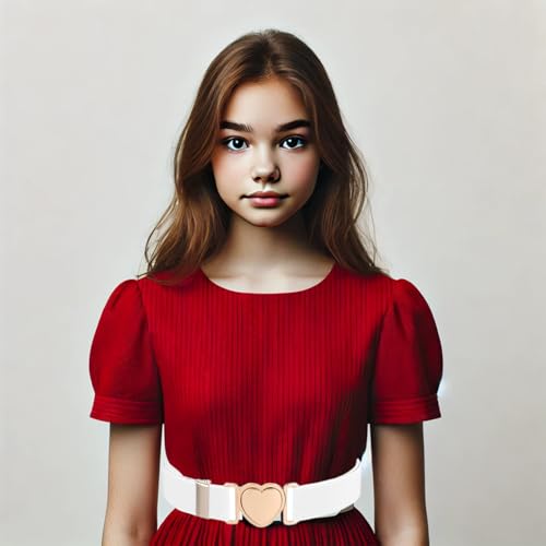 3 Pack Heart Elastic Waist for Women, Adjustable Stretch with Quick Release Buckle, Cute Heart for Women's Pants, Dresses, Jeans,Elastic Waist for Girls4