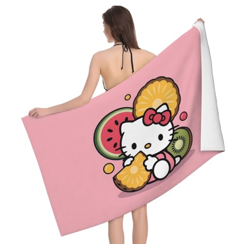 ✭+.゜激レア♡平成レトロ ハローキティ ハイビスカス レモン バスタオル ✭+.゜激レア♡平成レトロ ハローキティ ハイビスカス レモン