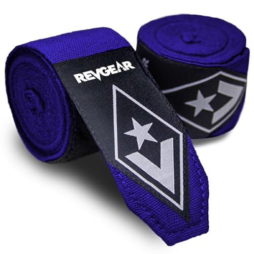Bande de boxe élastique Revgear bleue 5,1 cm bande de maintien sport de combat