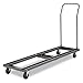 Alera Chair and Table Cart, 20-3/4w x 50-5/8d to 75-3/8d, Black