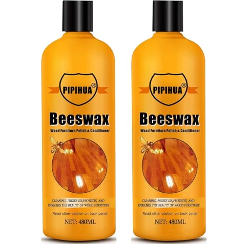 PIPIHUA Bienenwachs Möbelpolitur Holz, Natürliche Holzwachs Farblos für Möbelpflege...
