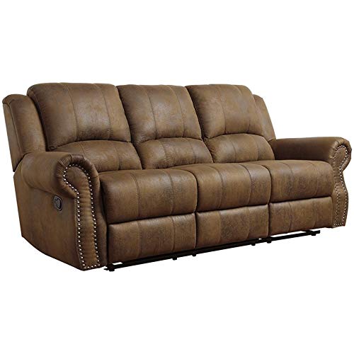 Coaster Furniture Sir Rawlinson Motion Sofa With Nailhead Studs Buckskin Brown 650151 #TOP2