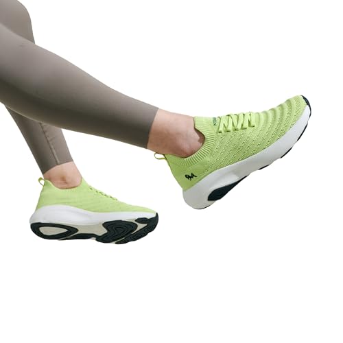 Image of Neeman's Begin Walk Glide Women's Walking Sneakers with CushyWalk Cushioning | Stretch Knit Breathable Upper, CloudSurge Foam Insole, Anti-Skid EVA Rubber Sole, Lace-Up Comfort Shoes